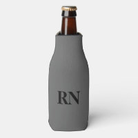 Infirmière inscrite monochromatique gris RN