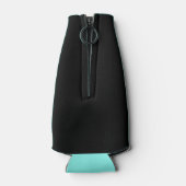 Rafraichisseur De Bouteilles Infirmière RN Noir Turquoise Typographie minimale (Dos)