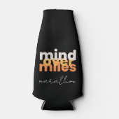 Rafraichisseur De Bouteilles Inspiration Sport moderne Noir Blanc Orange Typo (Devant)