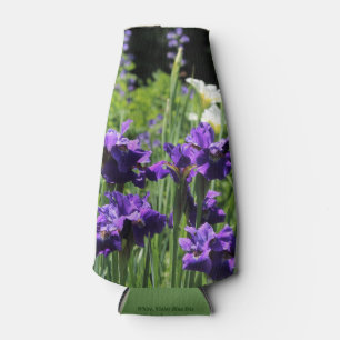 Rafraichisseur De Bouteilles Iris sibérien bleu et blanc violet