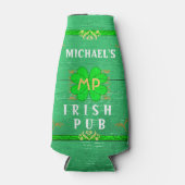 Rafraichisseur De Bouteilles Irish Pub Custom Name Home Bar Green St Patrick's (Devant)