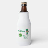 Rafraichisseur De Bouteilles Irlandais Baisers, Shamrocks souhaits sur un (Bottle Devant)