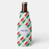 Rafraichisseur De Bouteilles Italy and Italian Flag Tiled with Your Name (Bottle Devant)