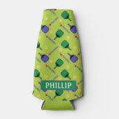 Rafraichisseur De Bouteilles J'aime Pickleball green BotGlacière (Devant)