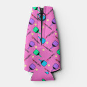 Rafraichisseur De Bouteilles J'aime Pickleball rose (Dos)