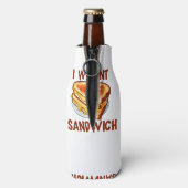 Rafraichisseur De Bouteilles Je veux un sandwich (Bouteille Dos)