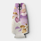 Rafraichisseur De Bouteilles Joli violet or Floral (Dos)