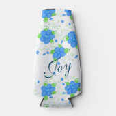 Rafraichisseur De Bouteilles Jolie bouteille de verre fleuri Manche (Devant)