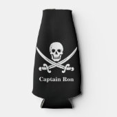 Rafraichisseur De Bouteilles Jollys rogers Pirate Capitaine Custom (Devant)