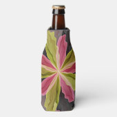 Rafraichisseur De Bouteilles Joy, Vert rose Anthracite Imaginaire Fleur Fractal (Bottle Devant)