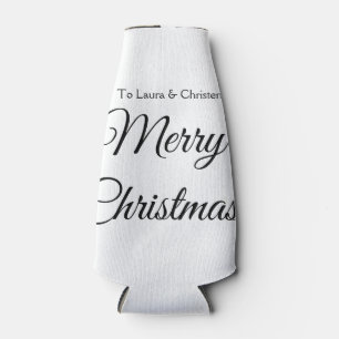 Rafraichisseur De Bouteilles Joyeux Noël ajoutez nom texte cadeau personnalisé