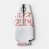 Rafraichisseur De Bouteilles Joyeux Noël Texte Motif Design : Art Festif (Dos)