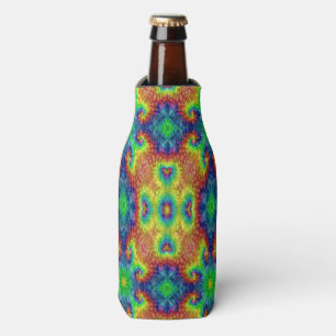 Rafraichisseur De Bouteilles Kaléidoscope vintage de fractale de ciel de