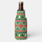 Rafraichisseur De Bouteilles knitted ugly sweater de Christmas (Bottle Devant)