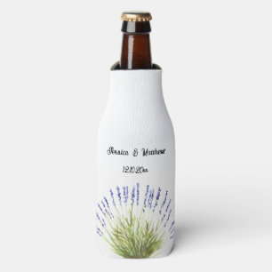 Rafraichisseur De Bouteilles Lavande florale Aquarelle Nature Mariage unique
