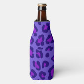 Rafraichisseur De Bouteilles "Leopard violet électrique" (Bottle Devant)
