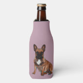 Rafraichisseur De Bouteilles Les Bulldogs français. (Bottle Devant)