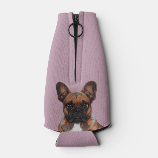 Rafraichisseur De Bouteilles Les Bulldogs français. (Dos)