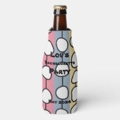 Rafraichisseur De Bouteilles Lignes colorées Pastel MCM (Bottle Devant)