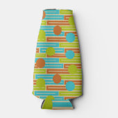 Rafraichisseur De Bouteilles Lime Green, Cinnamon Brown, Rectangles Turquoise (Devant)