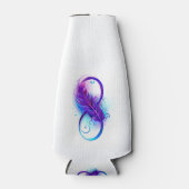 Rafraichisseur De Bouteilles L'infini avec plume violette (Devant)