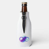 Rafraichisseur De Bouteilles L'infini avec plume violette (Bouteille Dos)