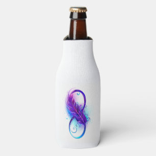 Rafraichisseur De Bouteilles L'infini avec plume violette