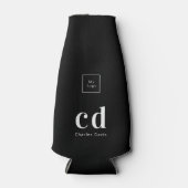 Rafraichisseur De Bouteilles Logo noir blanc nom monogramme de l'entreprise (Devant)