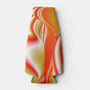 Rafraichisseur De Bouteilles Love and Gold Abstrait 3D Rainbowart