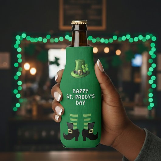 Rafraichisseur De Bouteilles Lutin vert de la Saint-Patrick