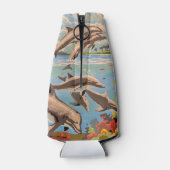 Rafraichisseur De Bouteilles Main Painted by Number | Dolphins | (Dos)