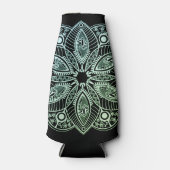 Rafraichisseur De Bouteilles Mandala Exotic Tribal Green Gradient (Devant)