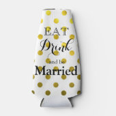 Rafraichisseur De Bouteilles Mangez Boire et soyez Joyeux (Devant)