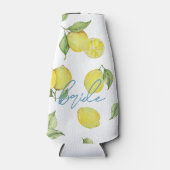 Rafraichisseur De Bouteilles Mariée d'Assortiment Moderne | Citrons (Devant)