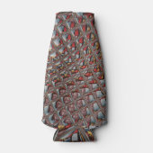 Rafraichisseur De Bouteilles Maroon gris cendré en relief À damiers : un art mo (Devant)