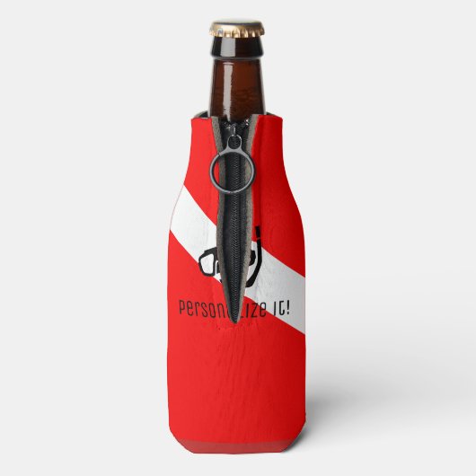 Rafraichisseur De Bouteilles Masque de plongée avec drapeau (Bouteille Dos)