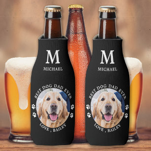 Rafraichisseur De Bouteilles Meilleur Chien Papa Jamais Empreintes de pattes Pe