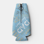 Rafraichisseur De Bouteilles Meilleur Père Mot Cloud Bleu ID263 (Dos)