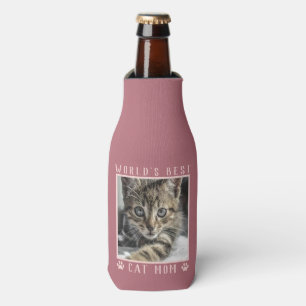 Rafraichisseur De Bouteilles Meilleure Maman de Chat au Monde Empreintes de Pat