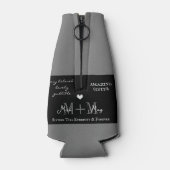 Rafraichisseur De Bouteilles Meilleure Soeur, Monogramme Personnalisé : Thème n (Dos)