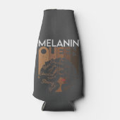 Rafraichisseur De Bouteilles Melanin Afro Queen Word Art (Devant)