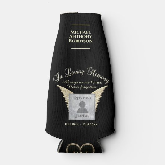 Rafraichisseur De Bouteilles Mémorial photo en mémoire d'amour (Devant)