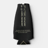 Rafraichisseur De Bouteilles Mémorial photo en mémoire d'amour (Dos)