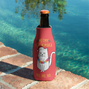 Rafraichisseur De Bouteilles Meowy Kalikimaka - Noël drôle de chat