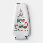 Rafraichisseur De Bouteilles Merry Catmas Funny Christmas Kitten (Devant)