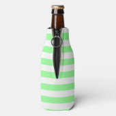 Rafraichisseur De Bouteilles Mint Green Wht Horiz Stripe HP Nom dans le monogra (Bouteille Dos)