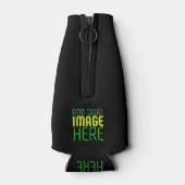 RAFRAICHISSEUR DE BOUTEILLES MODÈLE DE TEXTE D'IMAGE NOIRE SIMPLE ET MODERNE (Dos)