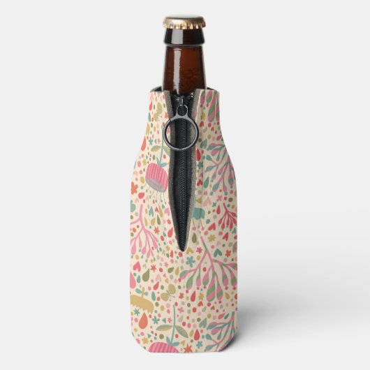 Rafraichisseur De Bouteilles Modèle floral clair (Bouteille Dos)