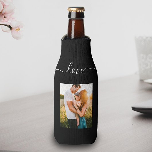 Rafraichisseur De Bouteilles Modèle photo Love Text Black Beer