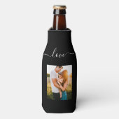 Rafraichisseur De Bouteilles Modèle photo Love Text Black Beer (Bottle Devant)